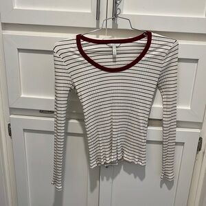 Joie long sleeve striped top !